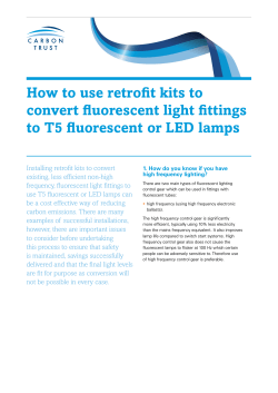 How to use retrofit kits to convert fluorescent light fittings