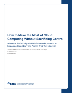 How to Make the Most of Cloud Computing Without Sacrificing Control