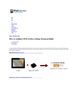 How to configure iPad wireless settings during preflight Home Beginner Tips /