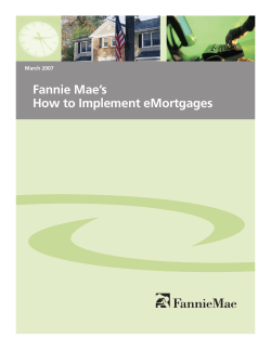 Fannie Mae’s How to Implement eMortgages March 2007