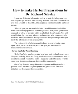 How to make Herbal Preparations by Dr. Richard Schulze