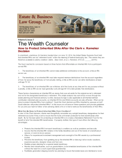 The Wealth Counselor Decision Volume 9, Issue 7