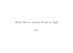 eBook, How to Analyze People on Sight Elsie