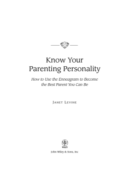 Know Your Parenting Personality How to Use the Enneagram to Become
