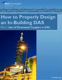 How to Properly Design an In-Building DAS  Part I: