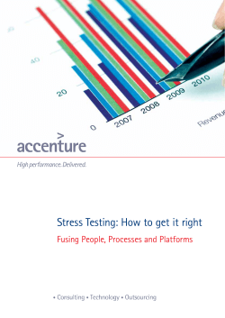 Stress Testing: How to get it right Management