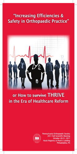 THRIVE or How to survive in the Era of Healthcare Reform
