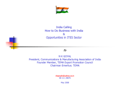 India Calling How to Do Business with India &amp; Opportunities in ITES Sector