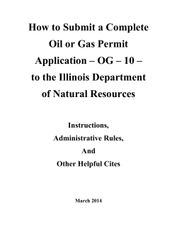 How to Submit a Complete Oil or Gas Permit