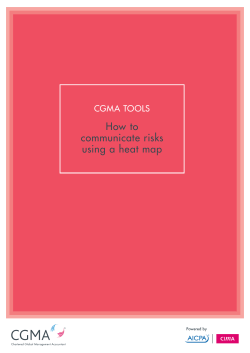 How to communicate risks using a heat map CGMA TOOLs