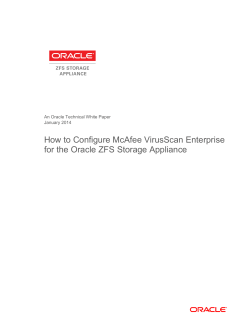 How to Configure McAfee VirusScan Enterprise  An Oracle Technical White Paper