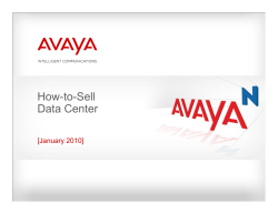 How-to-Sell Data Center [January 2010]