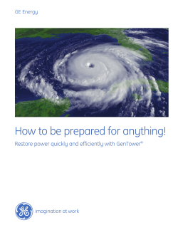 How to be prepared for anything! GE Energy imagination at work