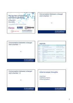 Conversation between a lawyer The law firm of tomorrow &ndash;