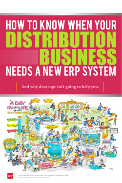 DISTRIBUTION BUSINESS HOW  TO  KNOW  WHEN  YOUR