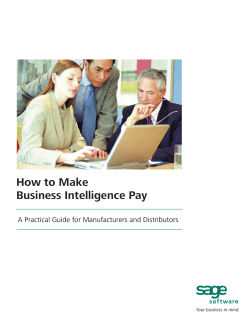 How to Make Business Intelligence Pay