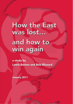 How the East was lost… and how to win again