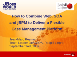 How to Combine Web, SOA and jBPM to Deliver a Flexible