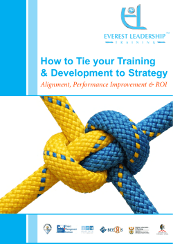 How to Tie your Training &amp; Development to Strategy  Everest Executive Eduducation