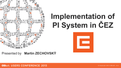 Implementation of ČEZ PI System in