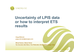 Uncertainty of LPIS data or how to interpret ETS results