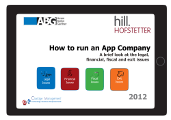 2012  How to run an App Company C