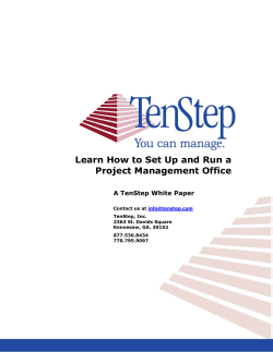 Learn How to Set Up and Run a Project Management Office