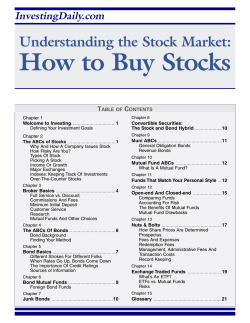 How to Buy Stocks Understanding the Stock Market: InvestingDaily.com T