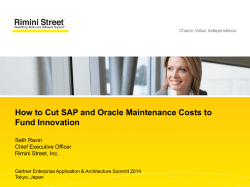 How to Cut SAP and Oracle Maintenance Costs to Fund Innovation