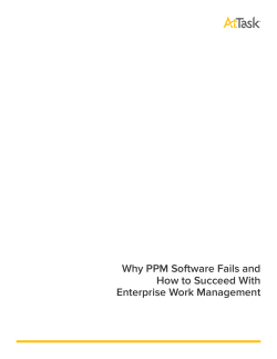 Why PPM Software Fails and How to Succeed With Enterprise Work Management
