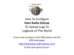 How To Configure To Upload Logs To Logbook of The World