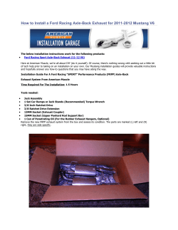 How to Install a Ford Racing Axle-Back Exhaust for 2011-2012... 