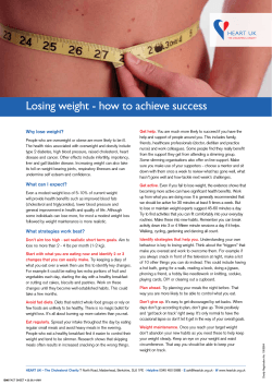 Why lose weight?