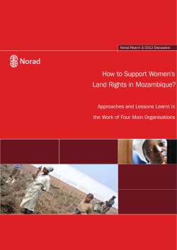 How to Support Women’s Land Rights in Mozambique?