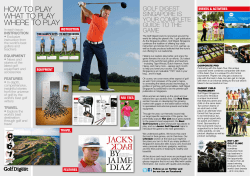 HOW TO PLAY WHAT TO PLAY WHERE TO PLAY GOLF DIGEST