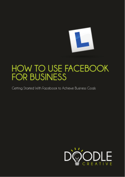 HOW TO USE FACEBOOK FOR BUSINESS