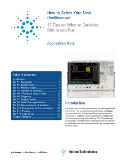 How to Select Your Next Oscilloscope: 12 Tips on What to Consider