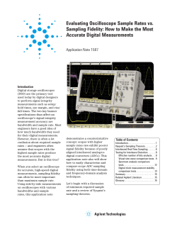 Evaluating Oscilloscope Sample Rates vs. Accurate Digital Measurements