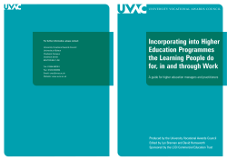 Incorporating into Higher Education Programmes the Learning People do