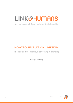 HOW TO RECRUIT ON LINKEDIN 1