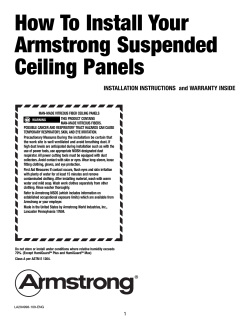 How To Install Your Armstrong Suspended Ceiling Panels