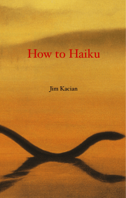 How to Haiku Jim Kacian