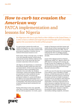 How to curb tax evasion the American way FATCA implementation and