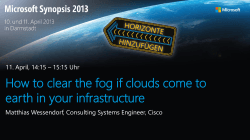 How to clear the fog if clouds come to