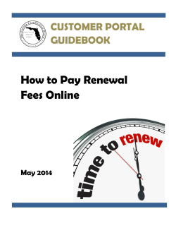 How to Pay Renewal Fees Online  CUSTOMER PORTAL