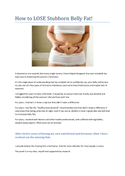 How to LOSE Stubborn Belly Fat!