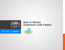 How to Attract Customers with Twitter