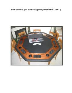 How to build you own octagonal poker table ( ver...