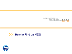 How to Find an MDS