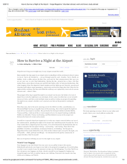 5/28/12 How to Survive a Night at the Airport - Verge...